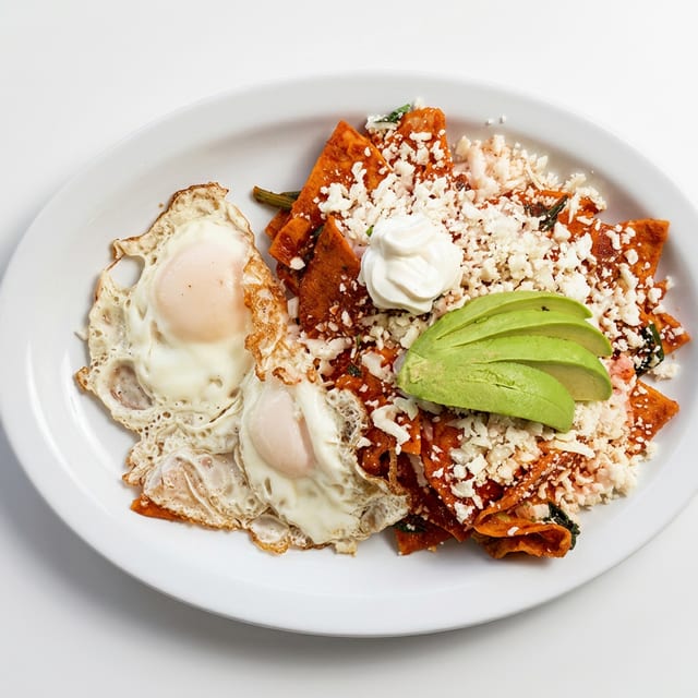 Chilaquiles: Pollo.