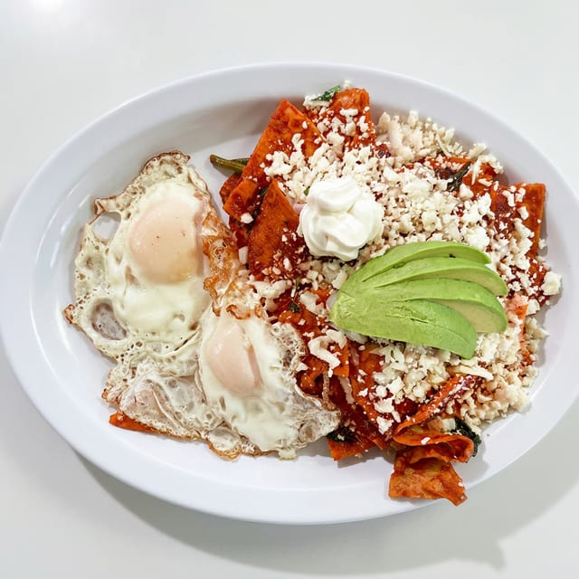 Chilaquiles: Cecina.